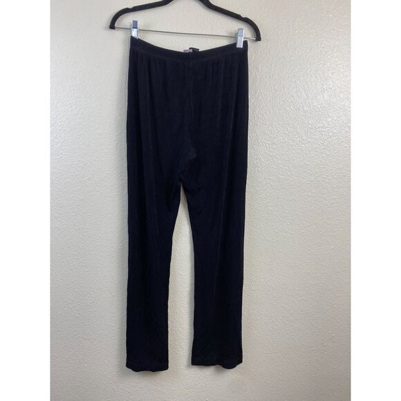 Chico's Travelers Black Slinky Pull on Pants Women 6 Knit Career Neutral Stretch - Picture 11 of 13